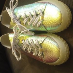 Giuseppe Zanotti Blabber Iridescent Shoe's Size 11.5